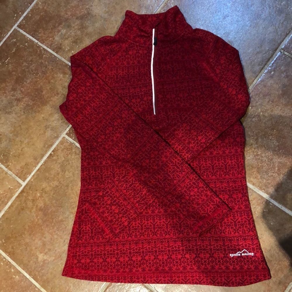 Beautiful Eddie Bauer 3/4 Zip Top